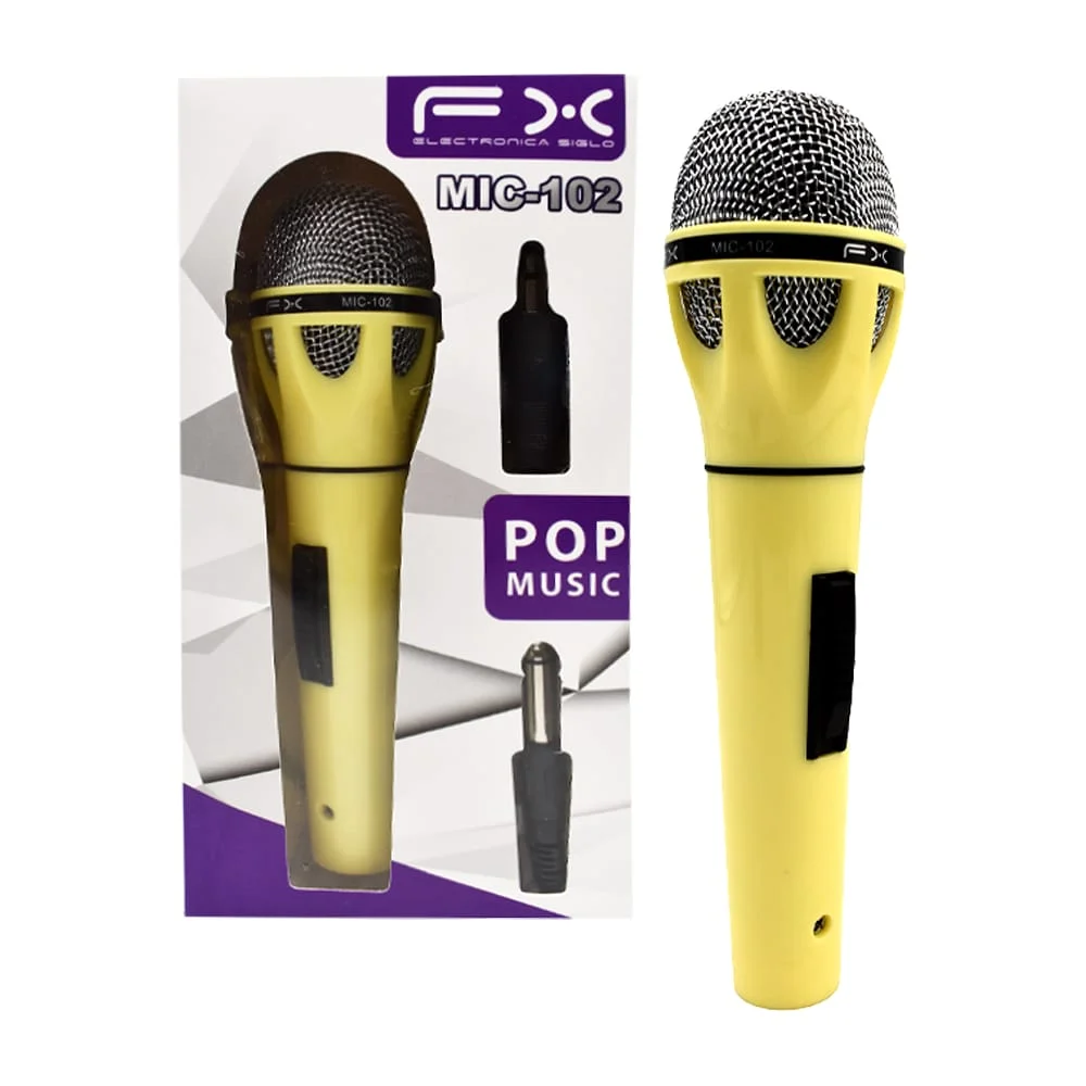 Micrófono profesional pop music, variedad de colores / mic-102