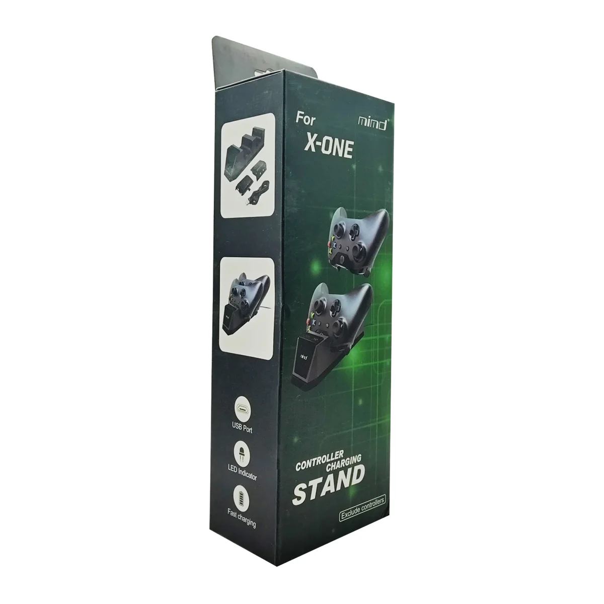 Base de carga doble para controles de Xbox one con un par de baterías recargables / controller charging stand / mimd