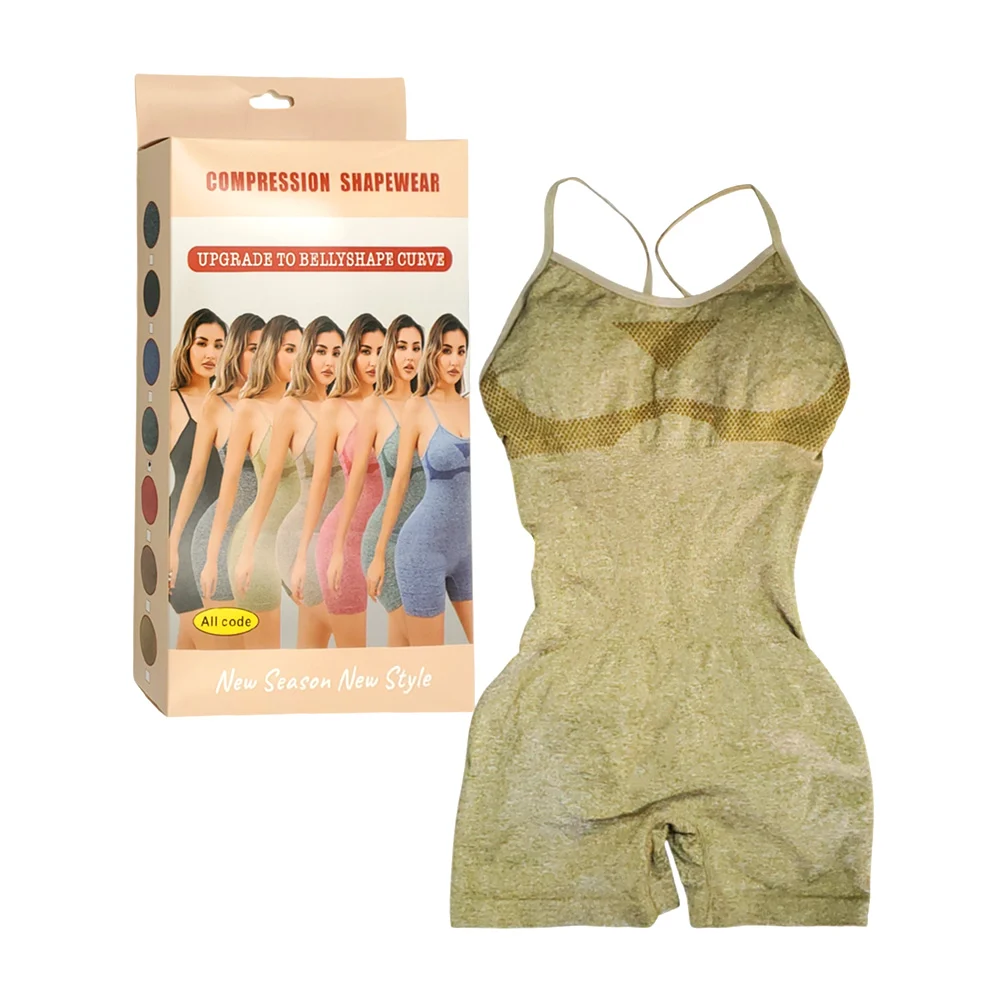 Faja de compresión con tirantes y short de cuerpo completo, variedad de colores / abc237 / a70 / faja body