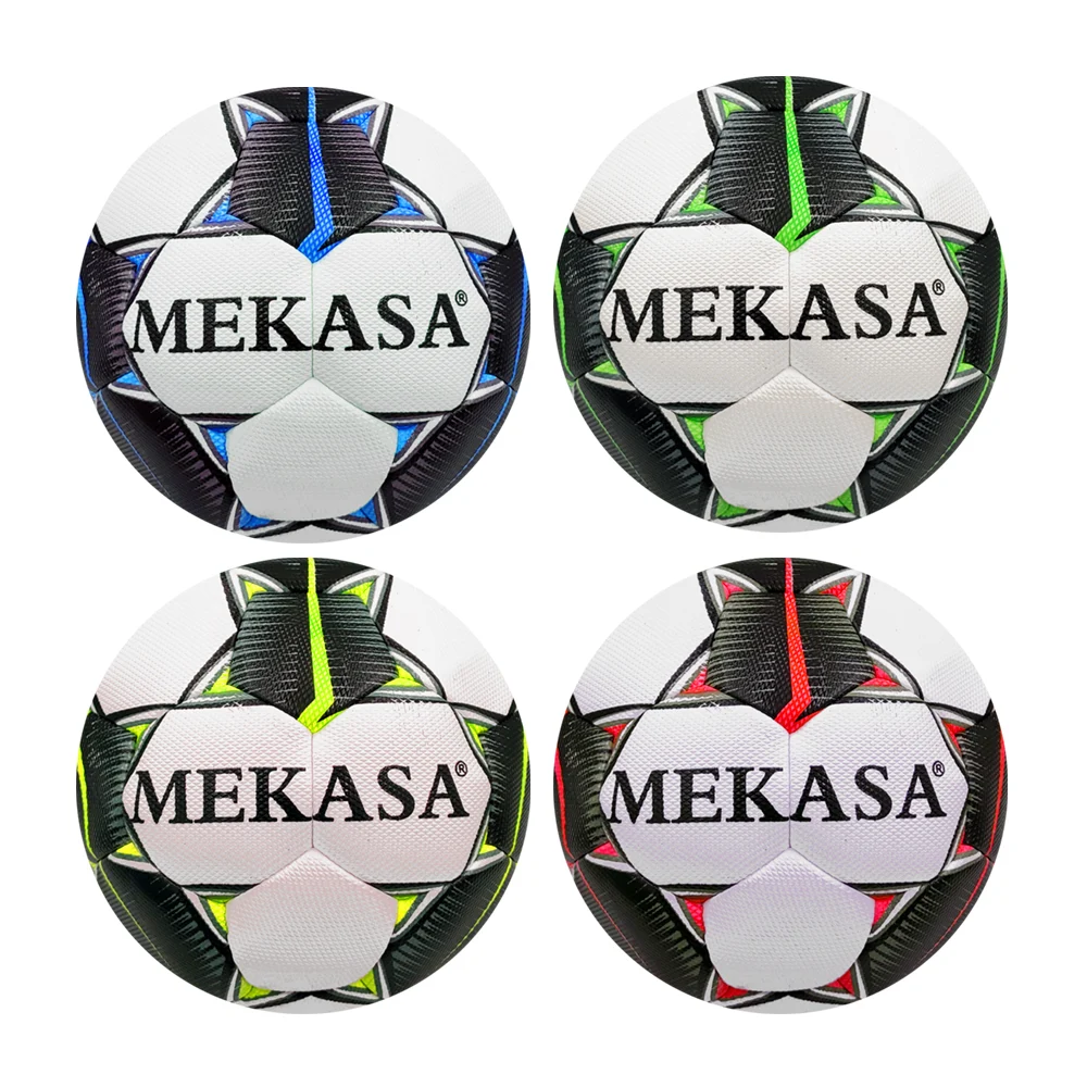 Balón de fútbol no.5 con textura estampado de estrella, variedad de colores / balón mekasa / mks503