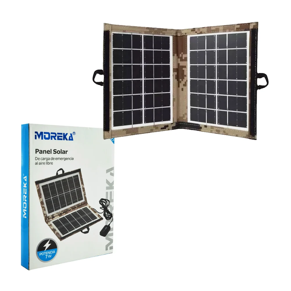 Panel solar de emergencia multifuncional con potencia de 7 watts, variedad de colores / mor-z7