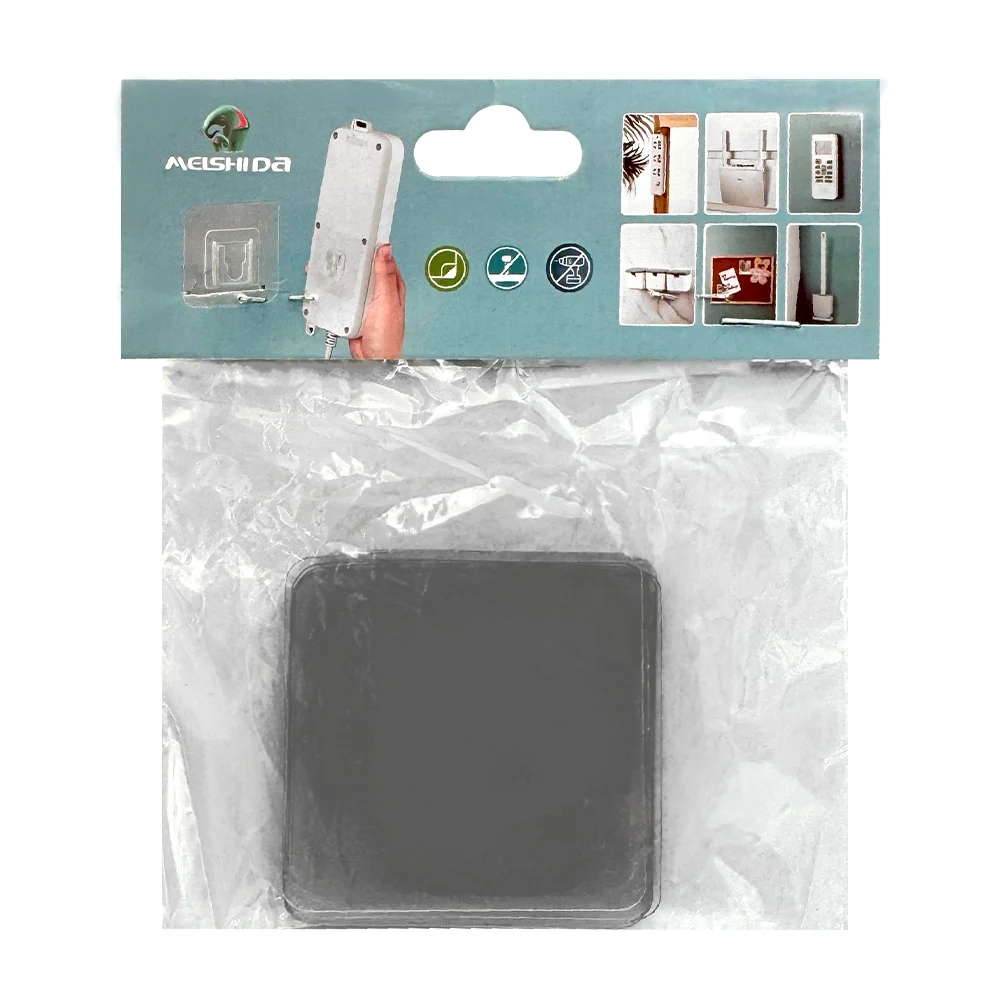 Paquete con 10 pegatinas adhesivas de doble cara multifuncionales de 5.5x5.5cm / melshida / msd7005