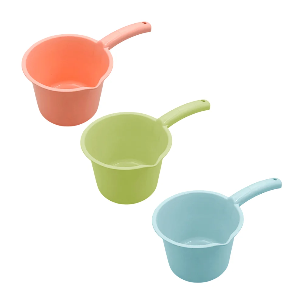 Cacerola - recipiente de plástico para cocina con mango y boquilla, variedad de colores / mt1138 / 755357