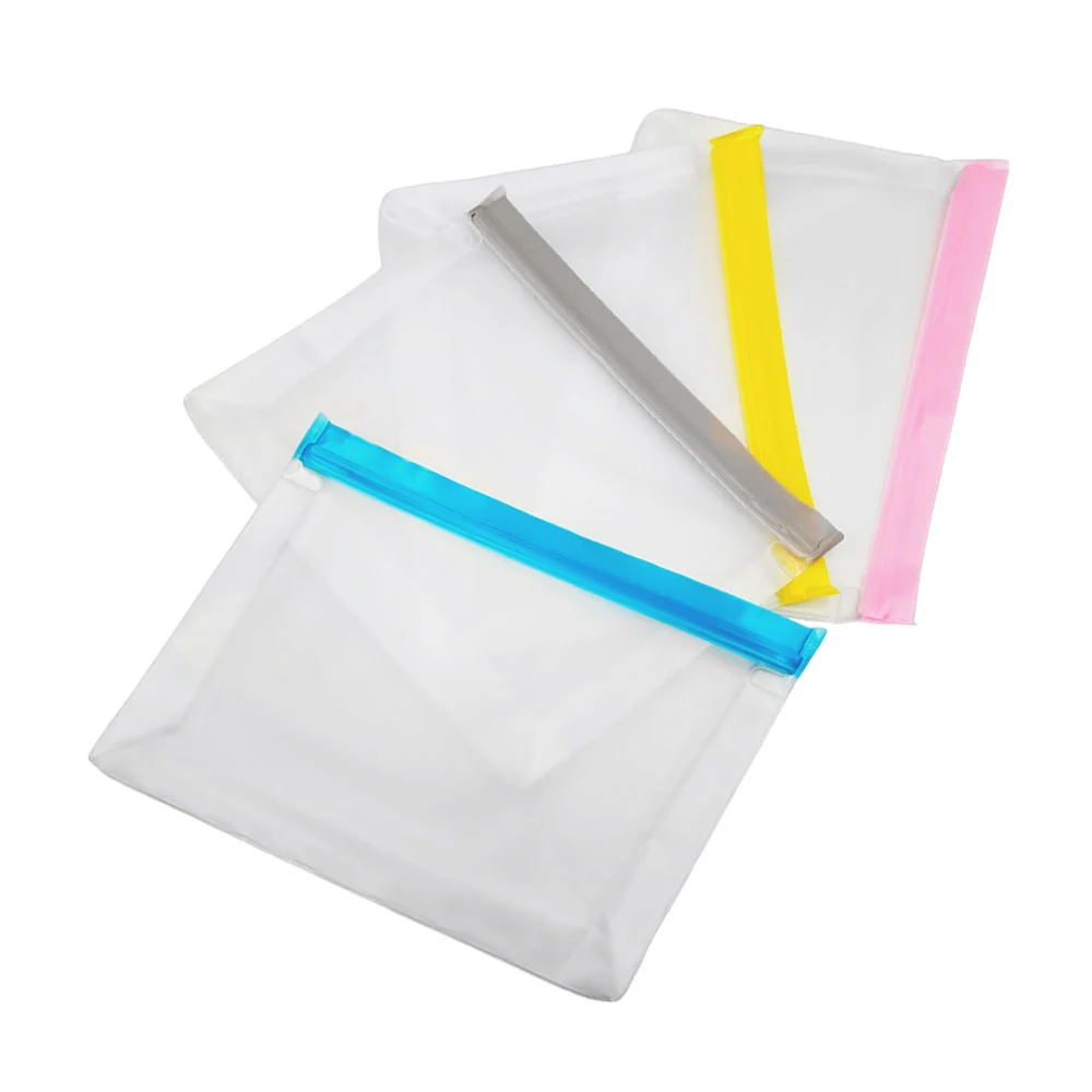 Bolsa mediana tipo ziploc de plástico translúcido, 25x19x4cm, variedad de colores / mt644