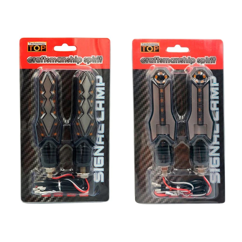 Set 2 lámparas multifuncionales con luces de señalización intermitente para vehículo, variedad de modelos / signal lamp / mtc148