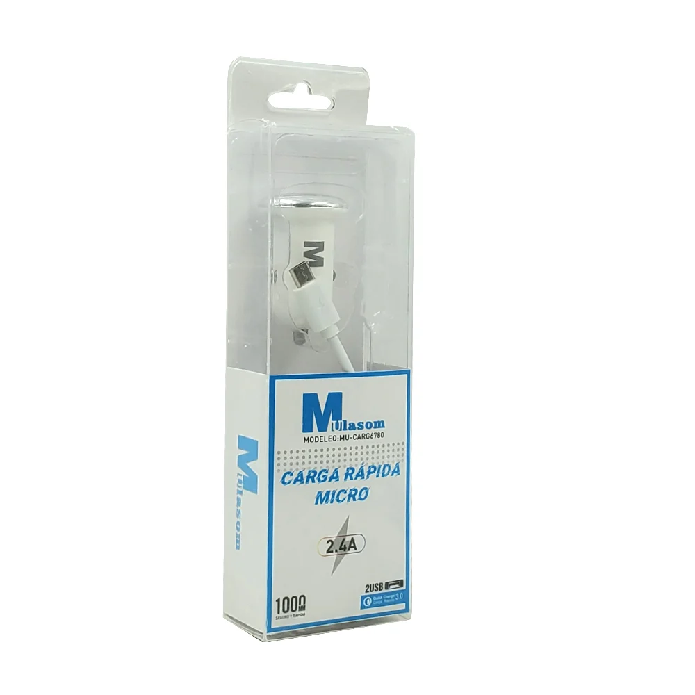 Combo cargador para carro automóvil con entrada v8, 2.4a / carg6780