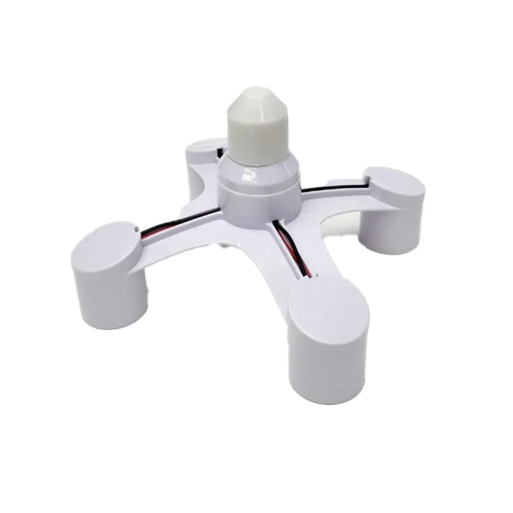 Adaptador socket wanergy en color blanco para 4 focos e27 / 412725