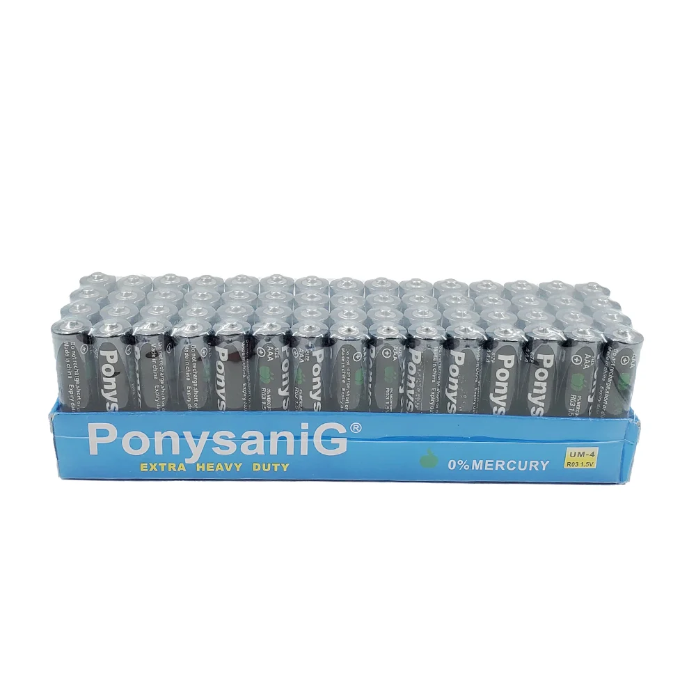Paquete con 15 blísters de 4 pilas aaa ponysanig o penasureg de 1.5v / 678940 / triple a