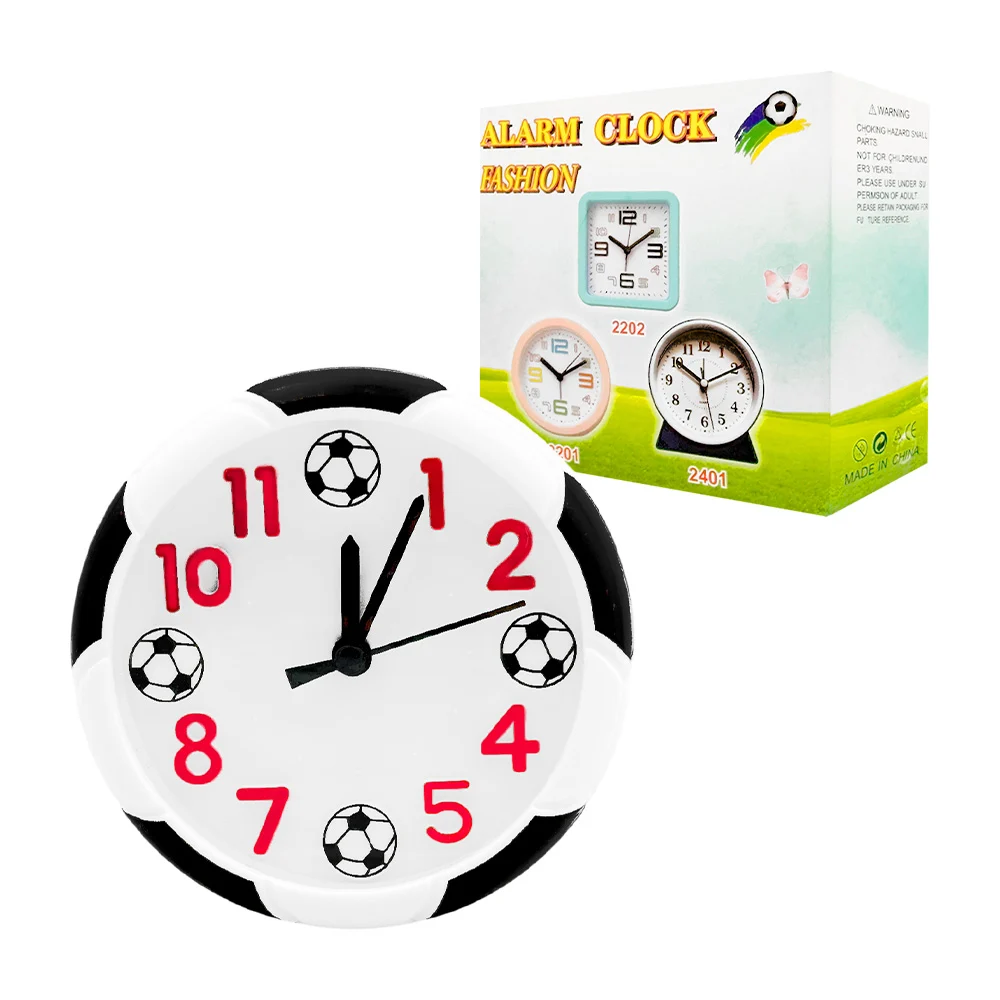 Reloj despertador para escritorio con forma de balón, variedad de modelos / 2211 / 2212 / 2305 / nz-ha2211
