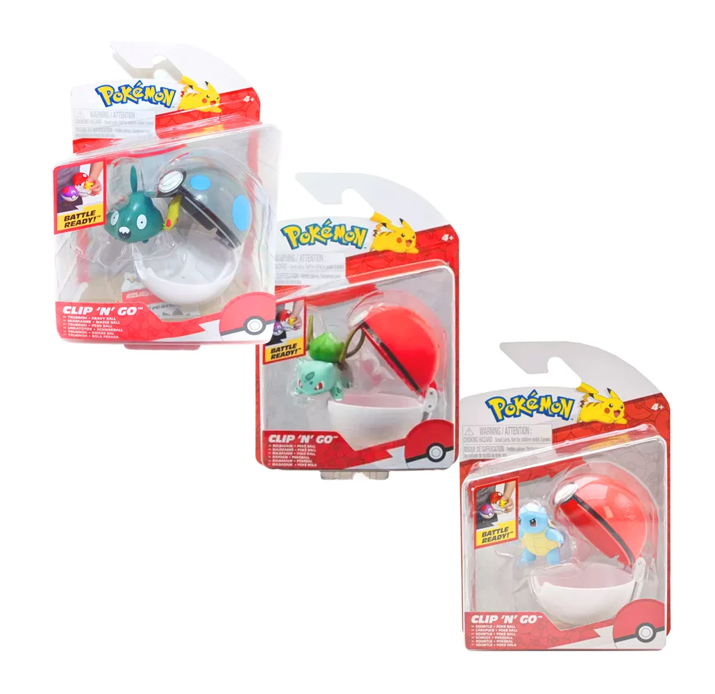 Blíster de pokebola con mini figura coleccionable de pokémon, variedad de colores y modelos / pkw3140