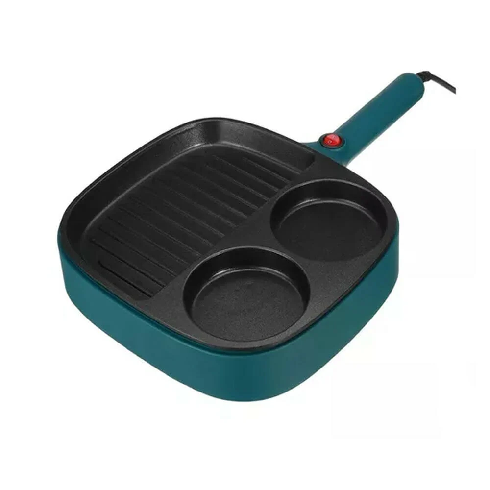 Olla sartén tipo parrilla eléctrica tianlai multifuncional antiadherente / kp-02
