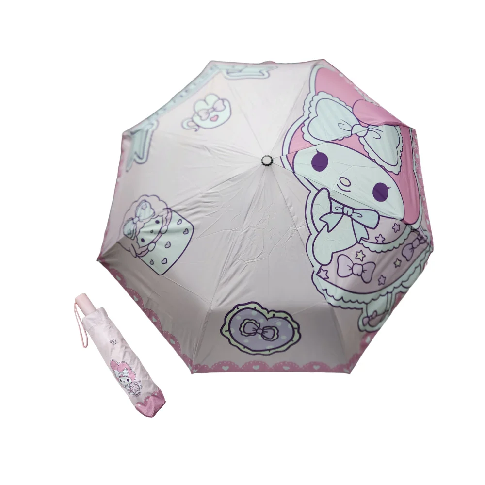 Paraguas sombrilla de bolsillo reforzado con estampado de los personajes de hello kitty, variedad de diseños / yh-5503 / soff