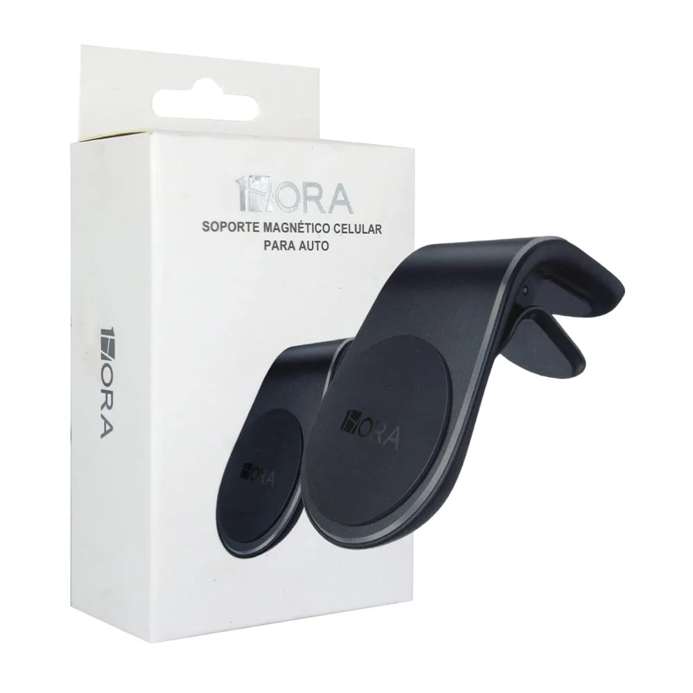 1pza Soporte para celular magnético, montable en coche, variedad de funciones / 56x38x38mm / pj098