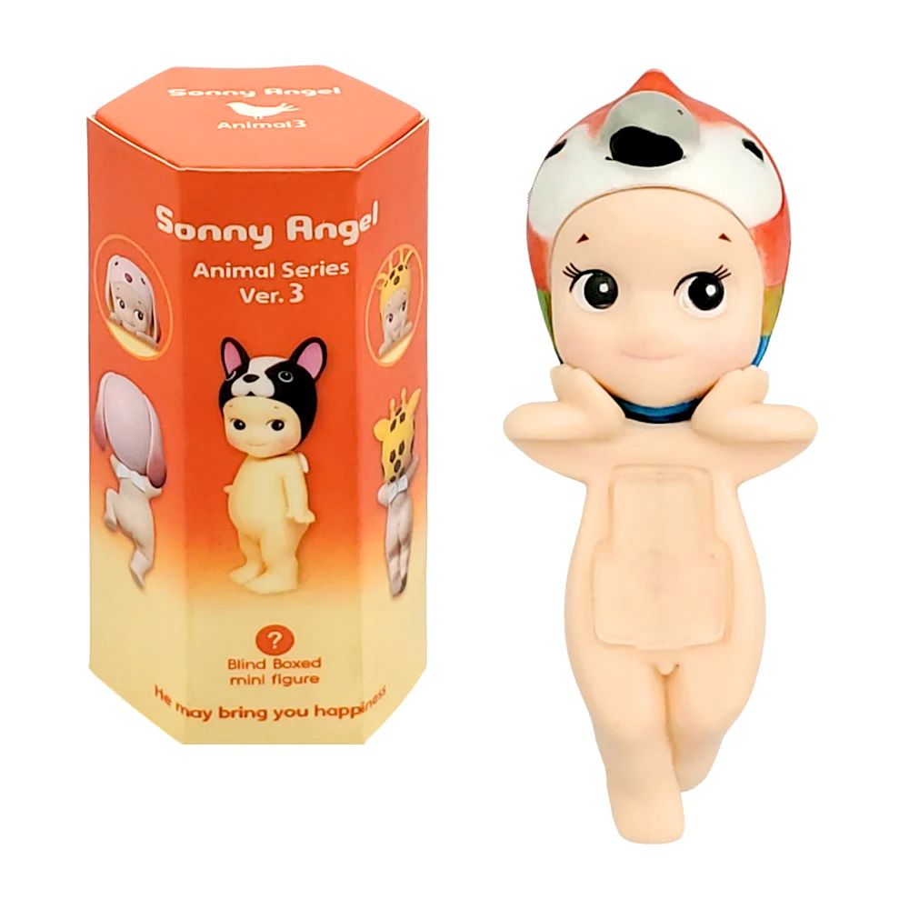 1pza Mini muñeco decorativo con gorro de animal para celular, variedad de modelos / sonny angel animal series ver.3 / 989460