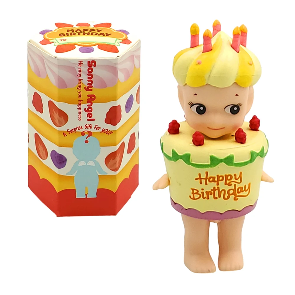 1pza Mini muñeco decorativo sorpresa con temática de pastel de cumpleaños, variedad de modelos / sonny angel happy birthday to / 989501