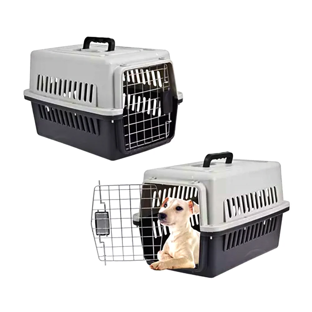 Transportadora de plástico para mascotas medianas 48x32x30, variedad de colores / ps7373