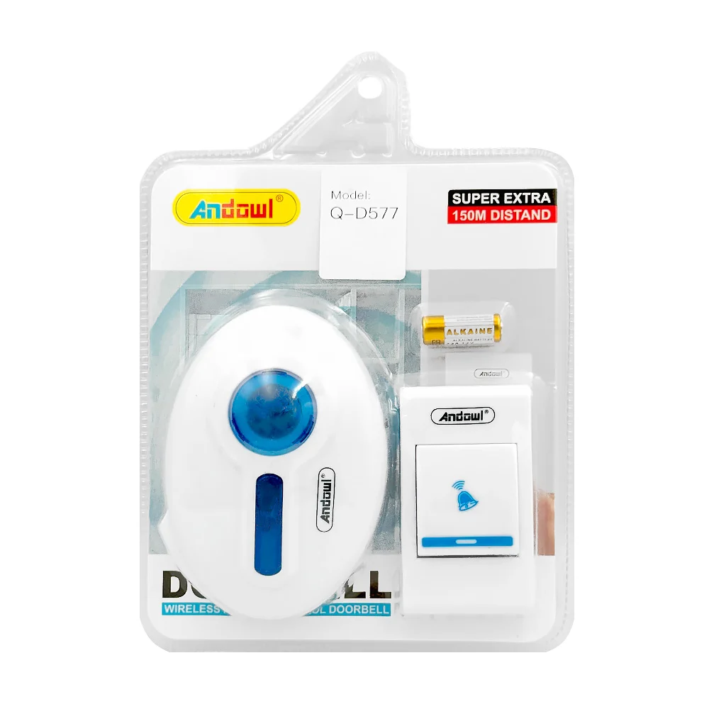 Timbre inalámbrico andowl con 32 melodías y alcance de 150 metros / q-d577