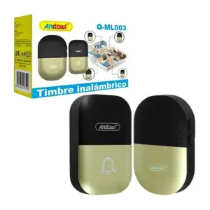 Timbre inalámbrico andowl con pulsador y distancia de hasta 150m / wi…