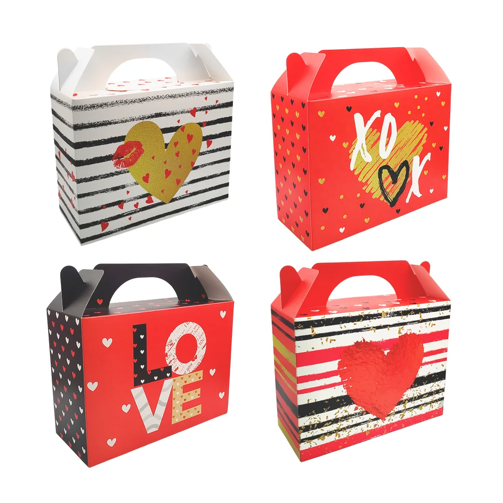 1pza Caja tipo bolsa 31x13x24cm con asa y temática san valentín para regalo, variedad de modelos / yxl5205l