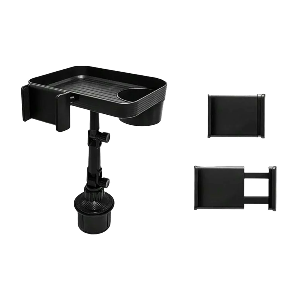 Bandeja universal de automóvil con portavasos y soporte ajustable para celular / cup holder plate / sop1