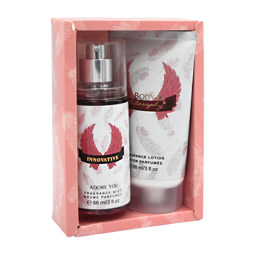 Kit perfume innovative de 88ml + loción body philosophy de 88ml / adore you / rb02-16