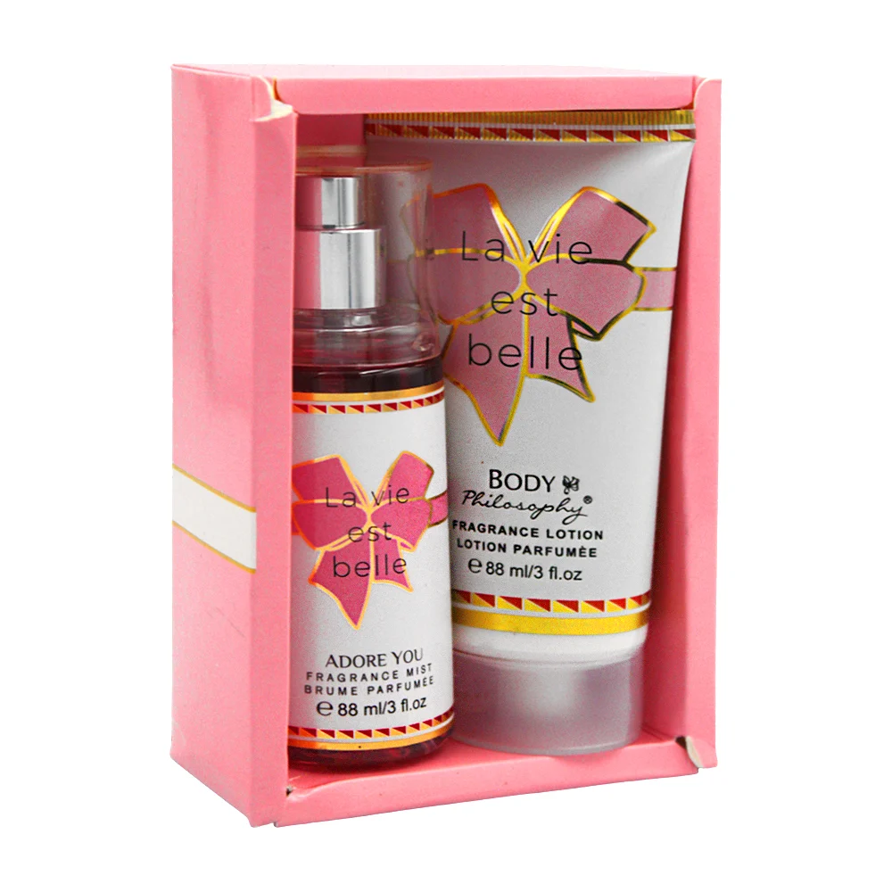 Kit perfume la vie est belle de 88ml + loción la vie est belle de 88ml / adore you / rb02-3