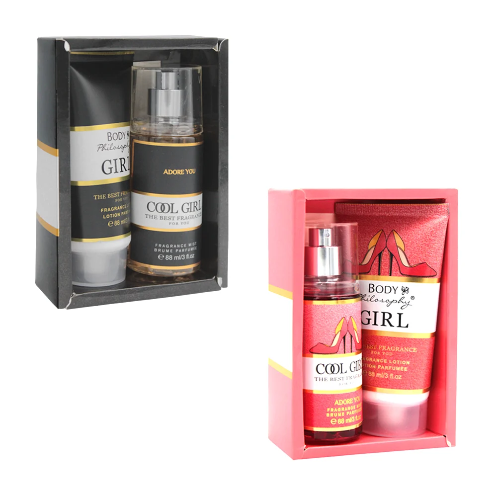 Kit perfume cool girl de 88ml + loción body philosophy girl de 88ml / the best fragrance / rb02-18