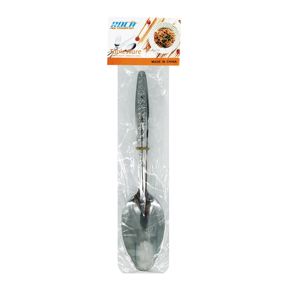Paquete con 12 cucharas soperas metálicas de acero inoxidables / tableware / ro-65