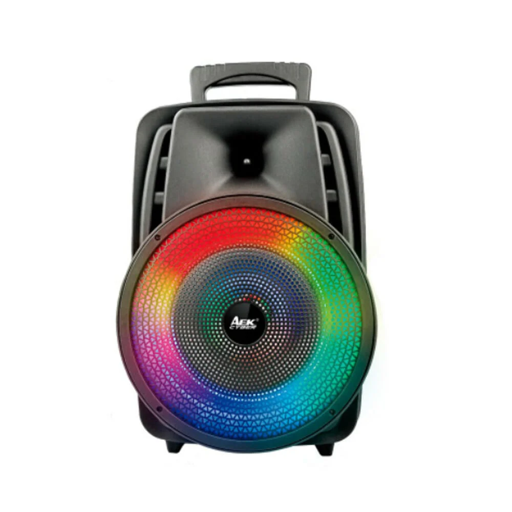 Bocina bluetooth de 8 pulgadas con luces rgb, ranuras para sd y usb / s-10814b