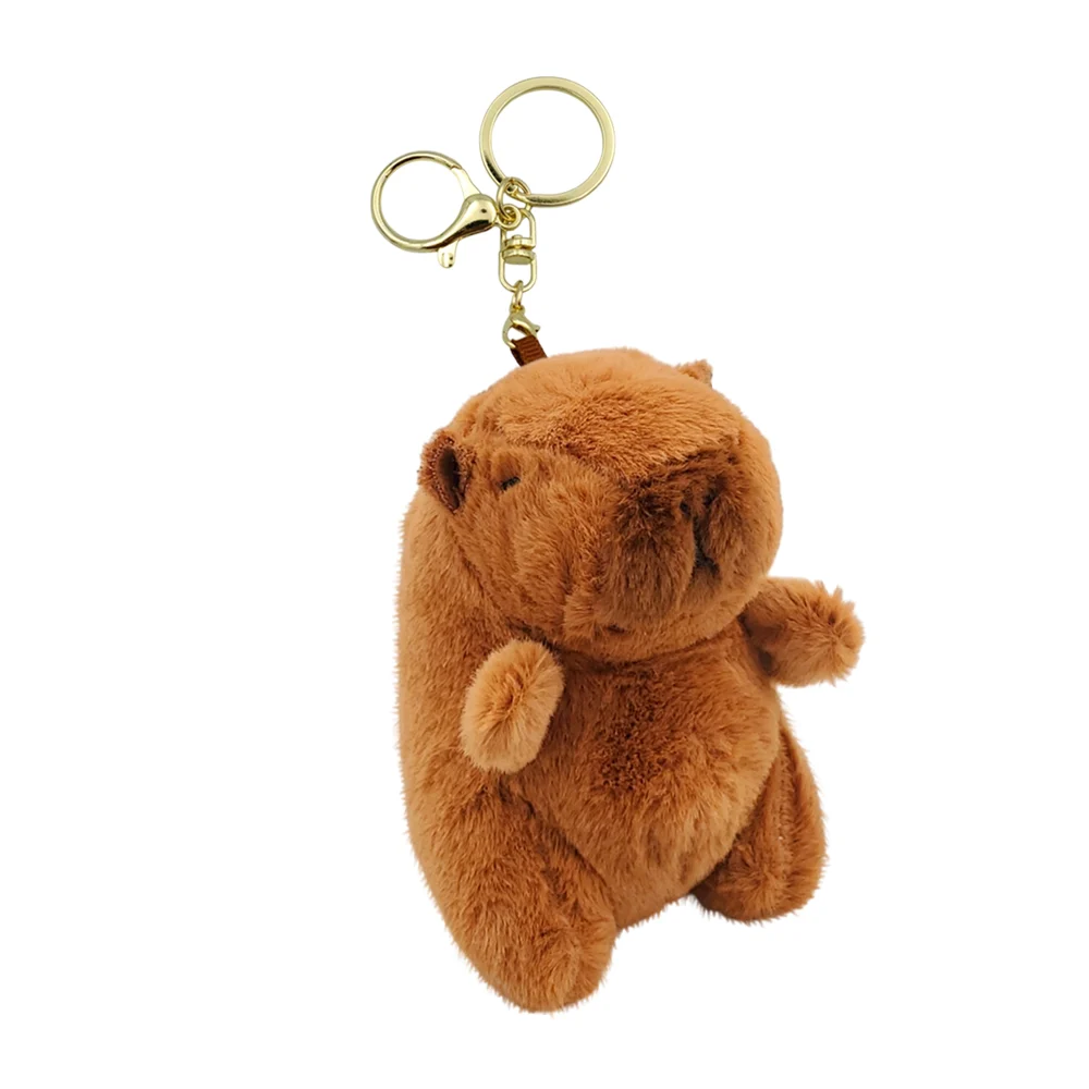 Llavero pequeño de peluche con forma de capibara, variedad de colores / s5026 / llavero capibara