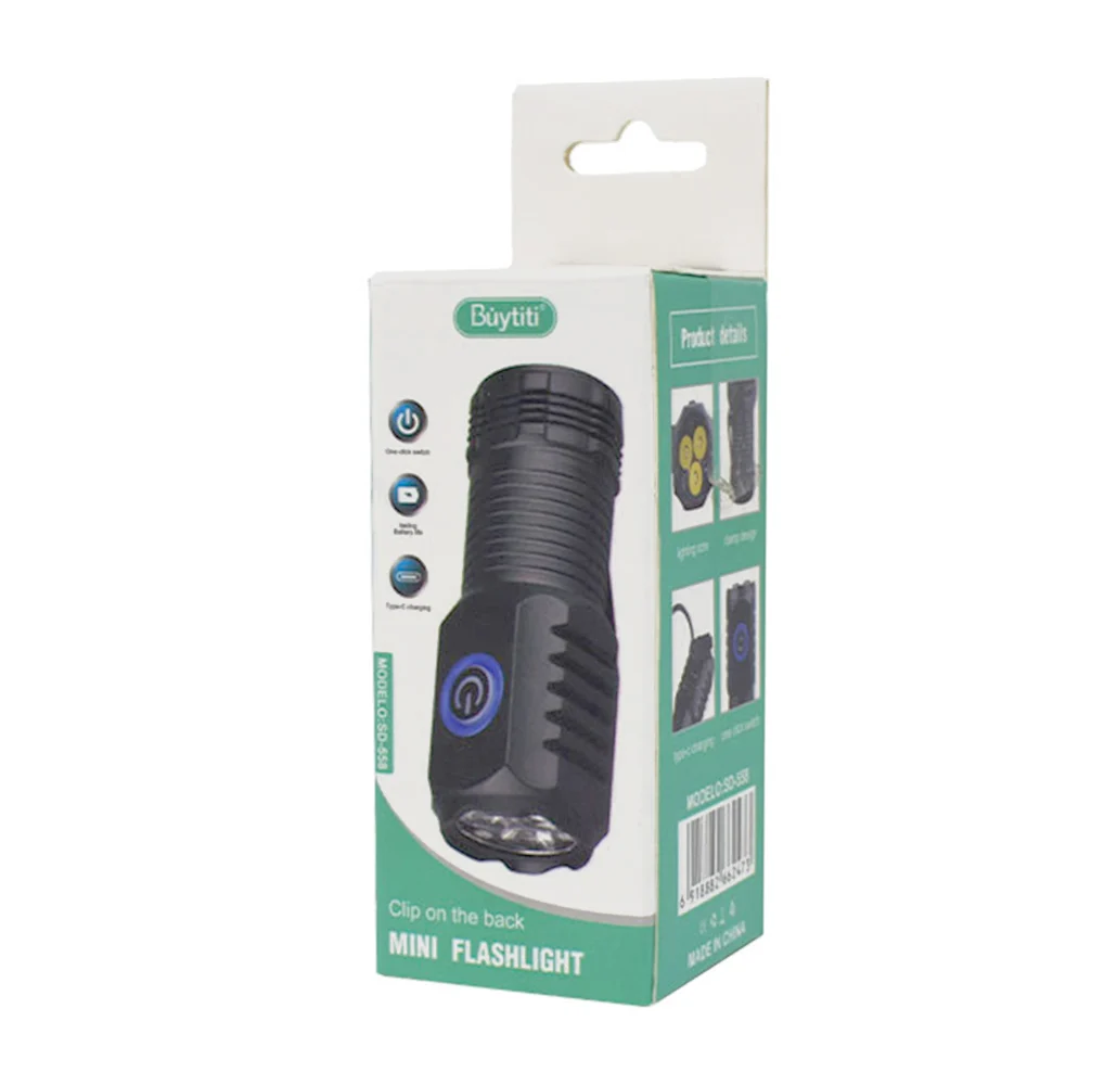 Lámpara / linterna buytiti con 4 modos de luz intercambiable e imán / sd-558