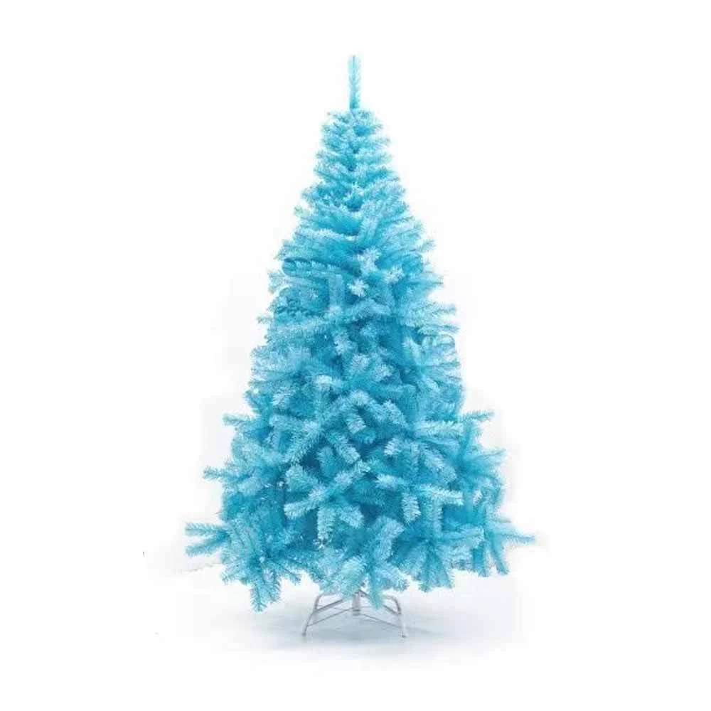 Árbol / pino de navidad en color azul con base, 1.2m / sd023