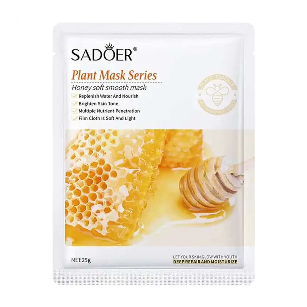 Mascarilla facial hidratante sadoer con extracto de miel, 25g / sd80627