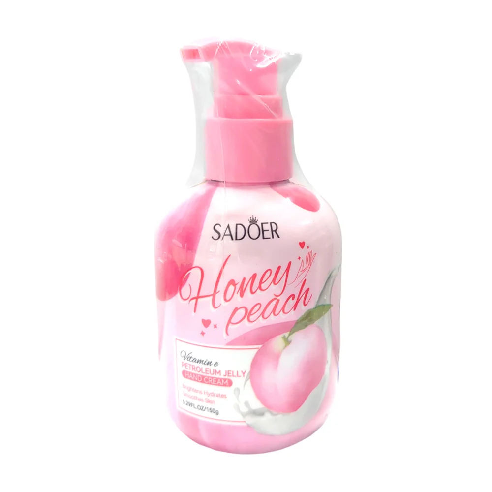 Crema humectante para manos sadoer con extracto de durazno, 150g / c663 / sd89048