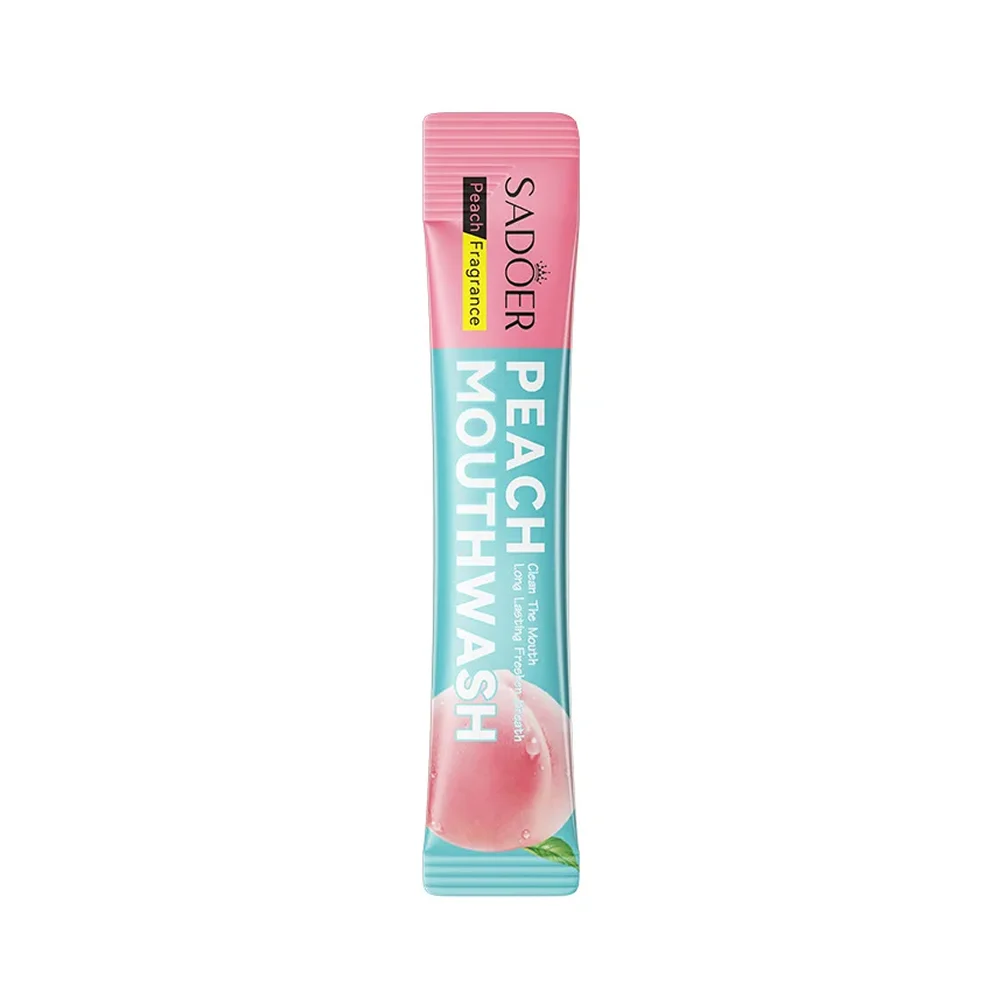 1pza Enjuague bucal sadoer con sabor durazno para un aliento fresco, 10ml / sd94056