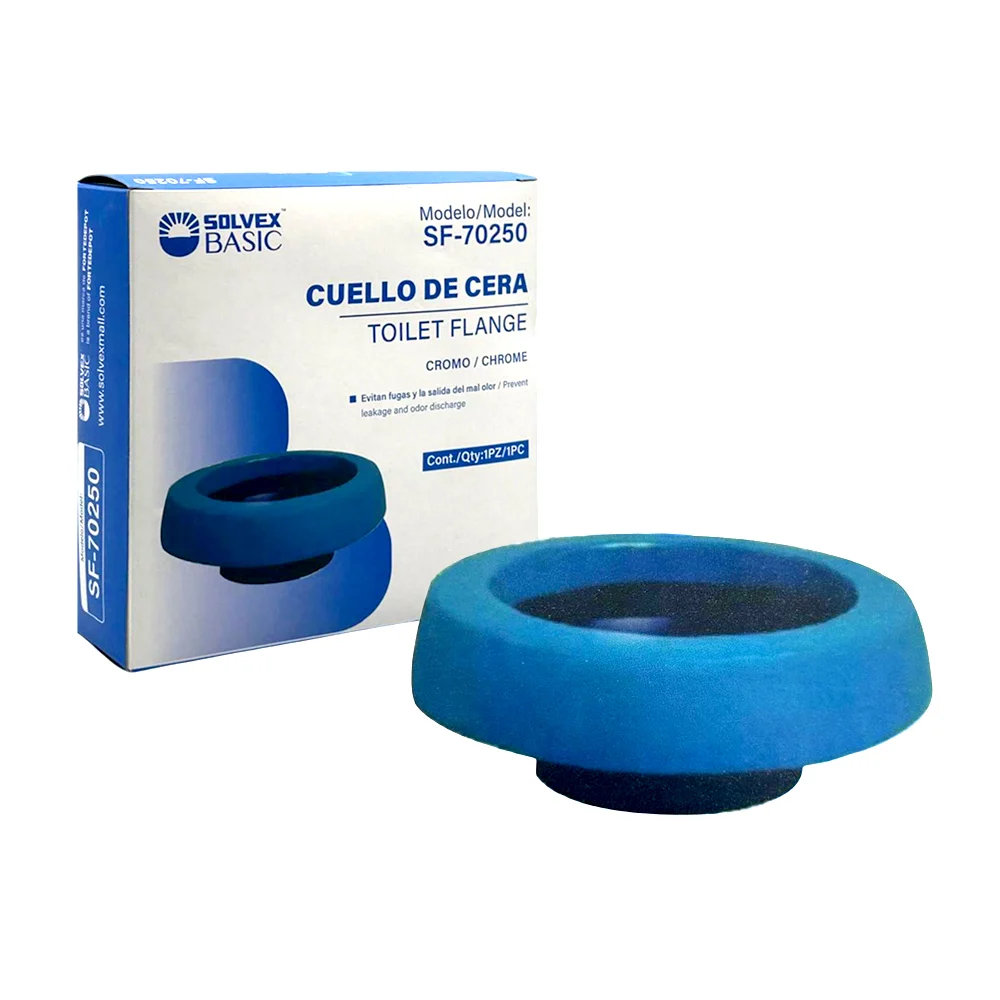 Cuello de cera para wc evita fuga y salida del mal olor, 13cm / solvex basic / sf-70250