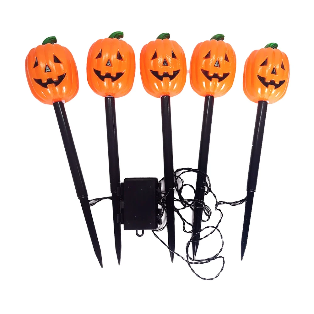 Set 5 lámparas de 38cm en forma de calabazas para jardín / fs-2319