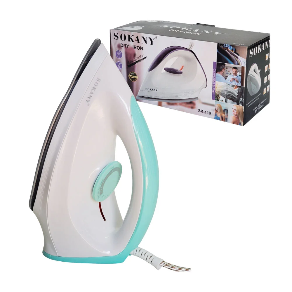 Plancha sokany para ropa, 1200w, variedad de colores / fx-119