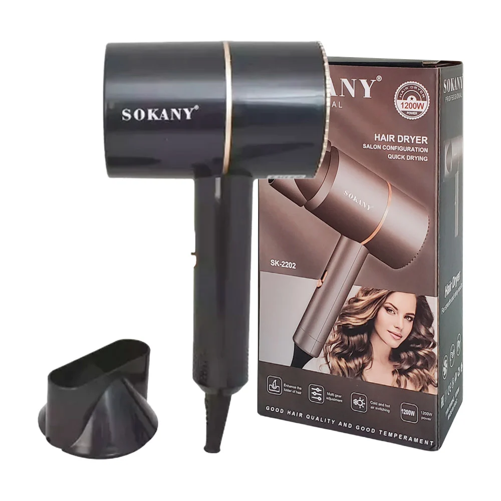 Secadora profesional de viaje para el cabello, 1200w, variedad de colores / fx-2202