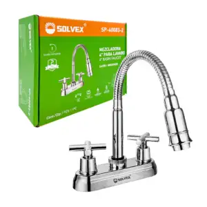 Mezcladora de 4 pulgadas para lavamanos, con manguera flexible, ahorr…