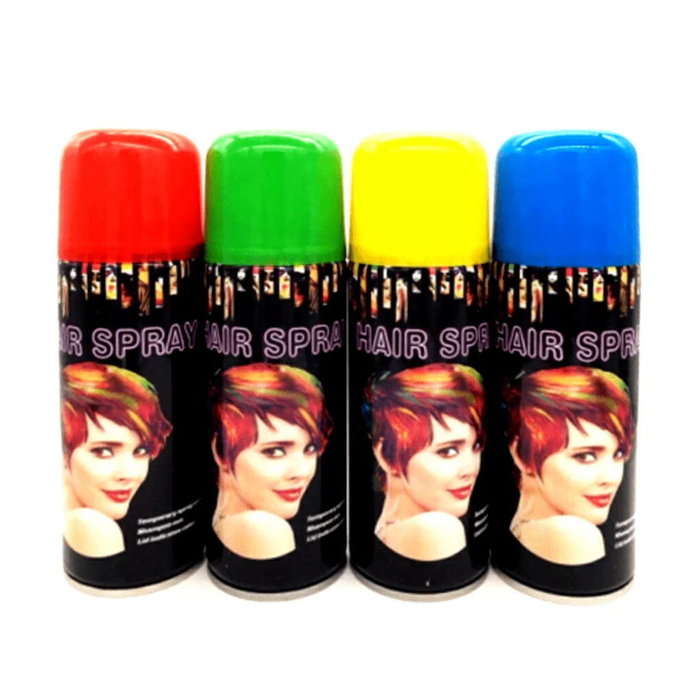 Lata de spray de color temporal para el cabello, 60g, variedad de colores / hair spray bzc-f001