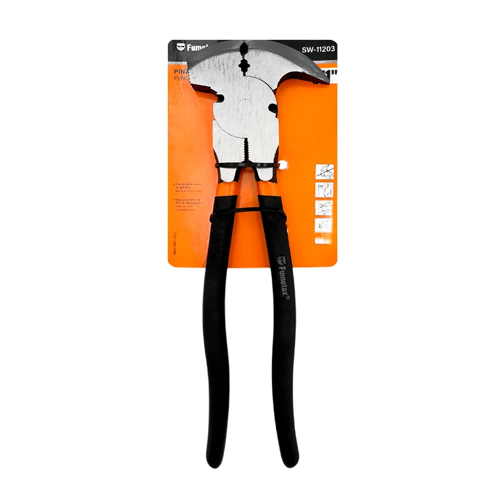 Pinza de hacendado fumetax de 11 pulgadas con mango cubierto de pvc antiderrapante / sw-11203