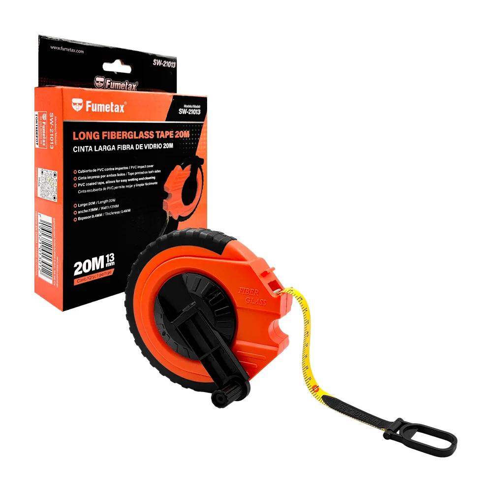 Cinta larga fumetax de fibra de vidrio con longitud de 20m y ancho de 13mm / sw-21013