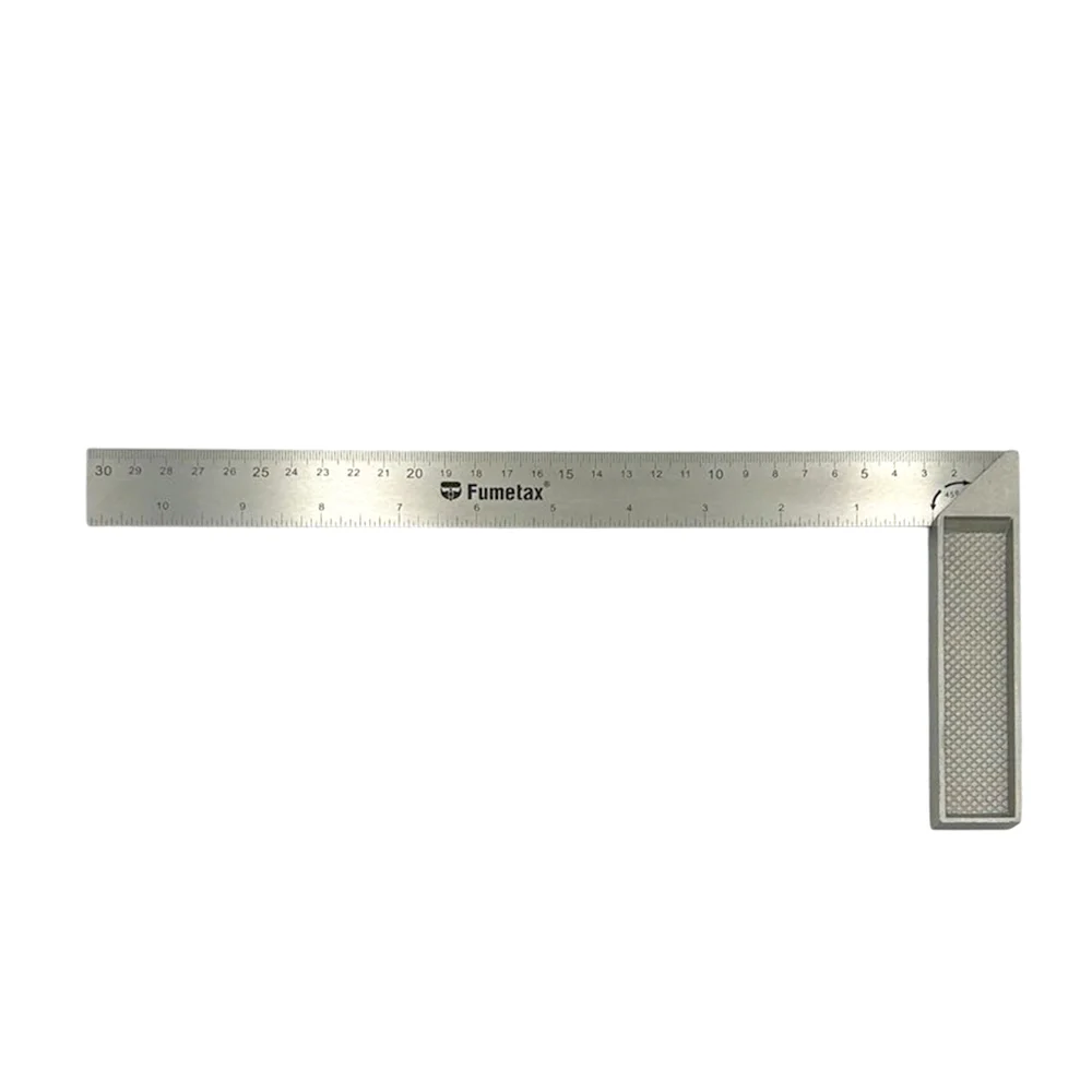Escuadra metálica fumetax de 30cm para carpintero / sw-21301
