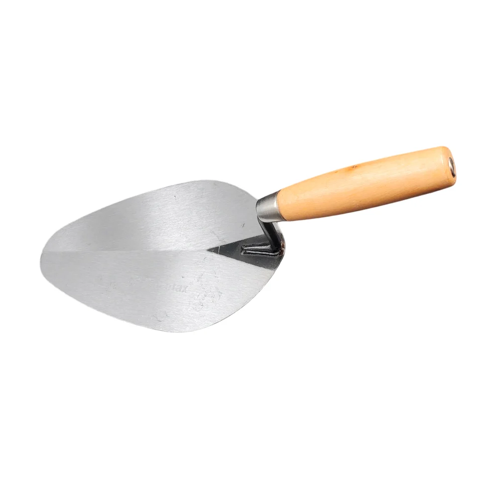 Cuchara metálica de 9 pulgadas con mango de madera para albañil / fumetax