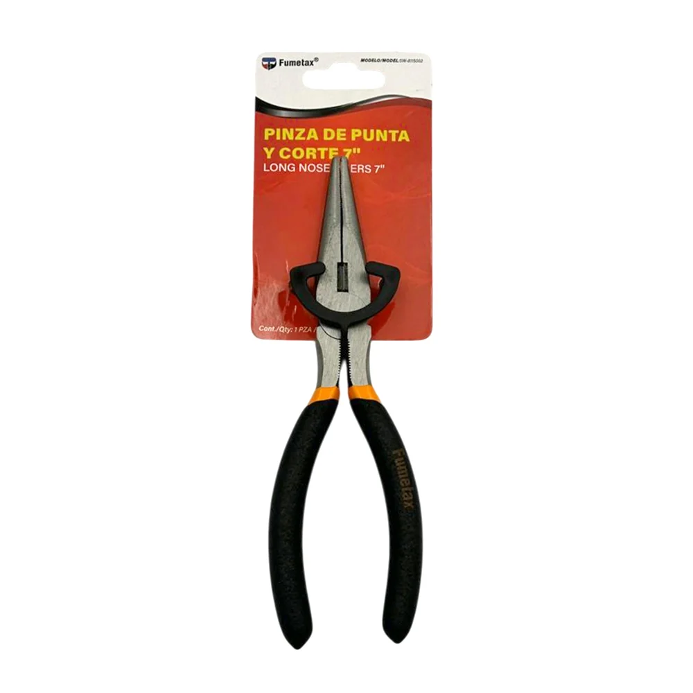 Pinzas de punta larga y corte con mango antiderrapante, 7 pulgadas / fumetax / sw-8115002