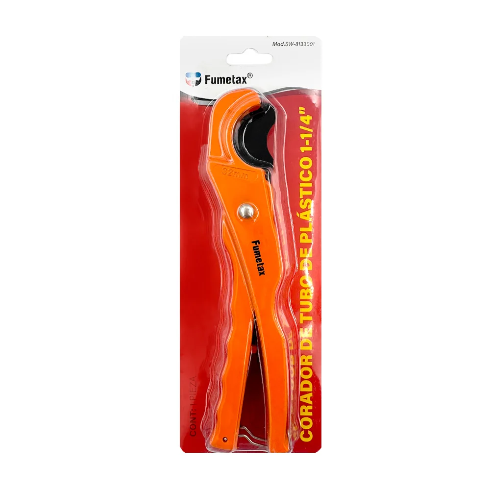 Cortador de tubo de plástico pvc hasta 1-1/4 pulgadas / fumetax / sw-8133001