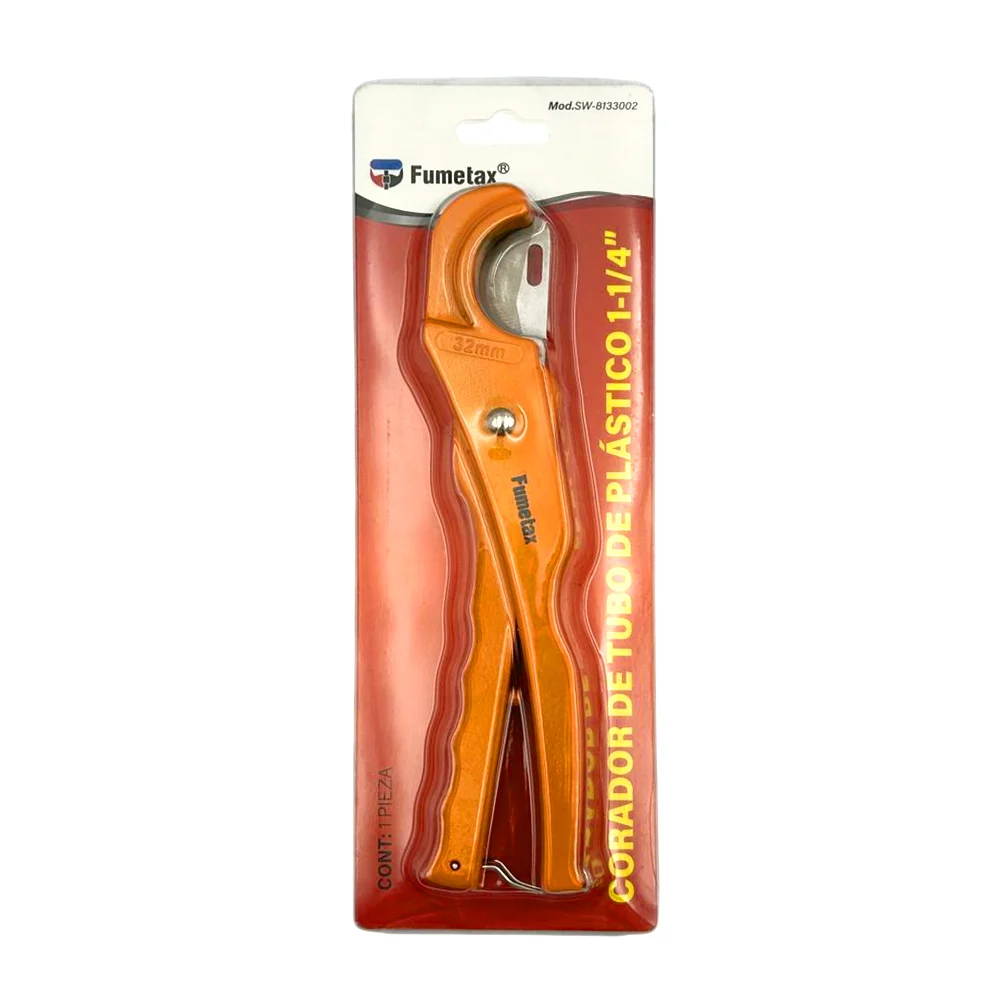 Cortador metálico fumetax para tubo de plástico 1-1/4 pulgada / sw-8133002