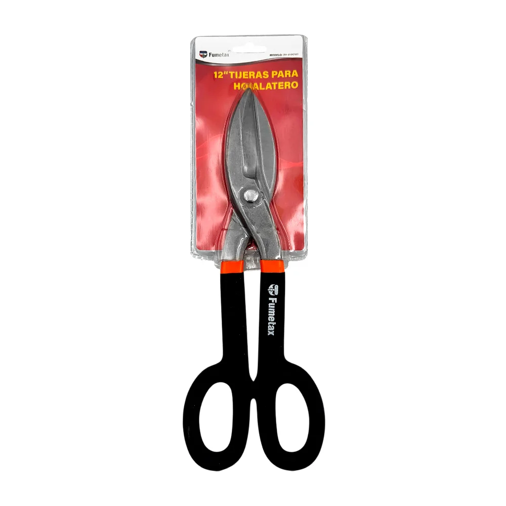 Tijeras para hojalatero fumetax de 12 pulgadas con mango de plástico / sw-81410103