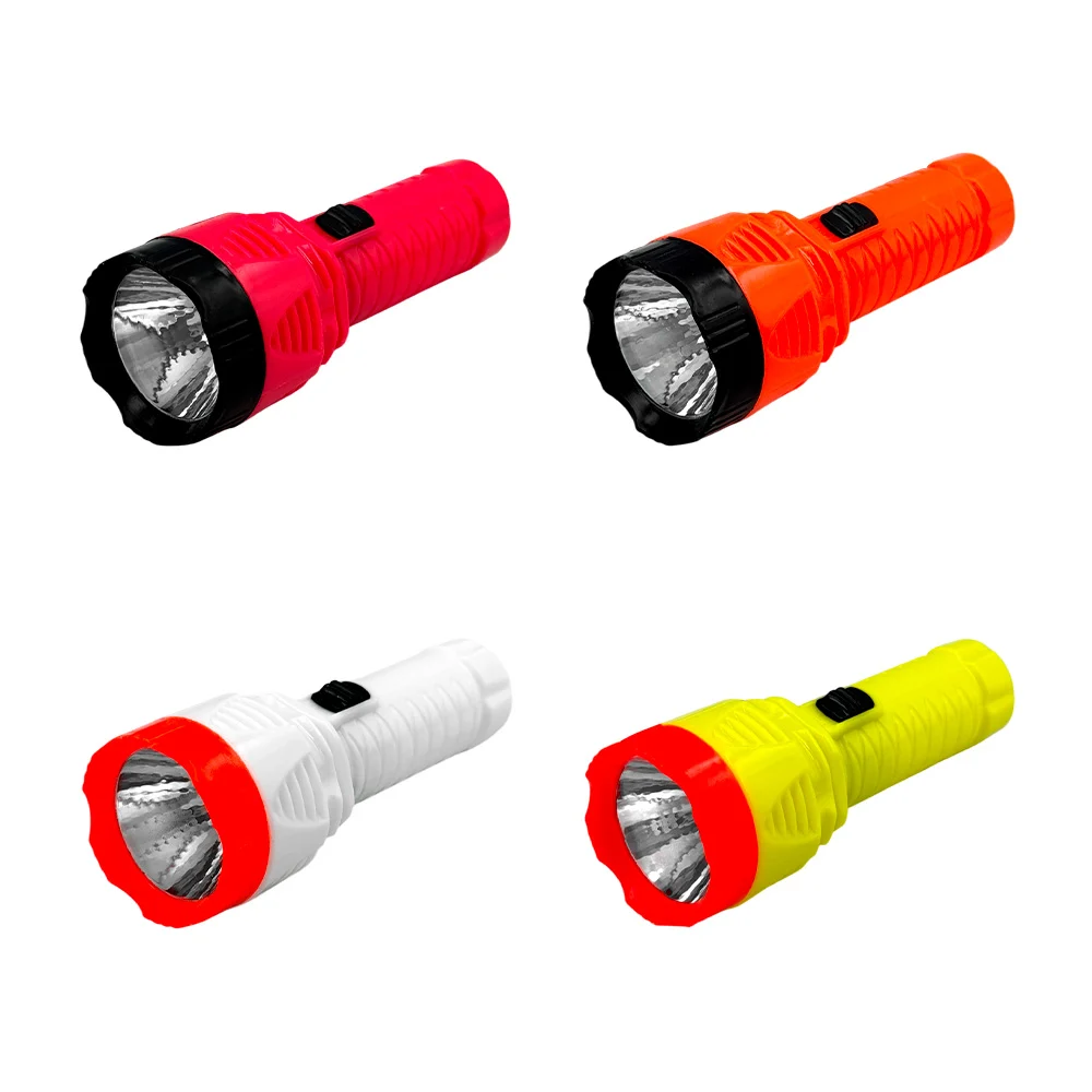 1pza mini linterna sooya de plástico bicolor con asa de tela, variedad de colores / sy-309 / lámparas de mano / flash light / 309